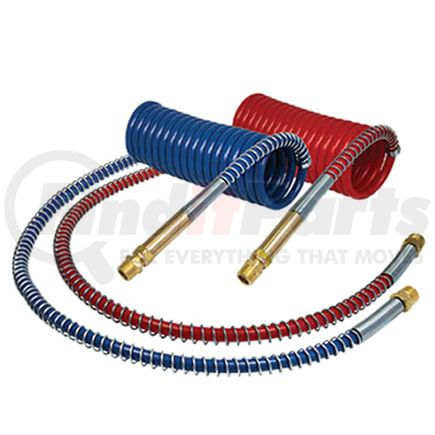 20093 by TECTRAN - Industry Grade Red and Blue Aircoil Set with Brass Handle, 15 ft., 40" x 12" Leads