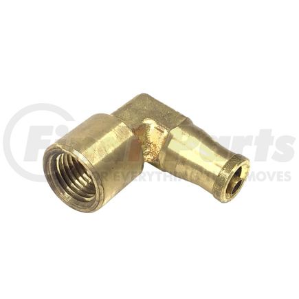 87087 by TECTRAN - DOT Female Elbow Push-Lock Brass Fitting, 1/4" Tube Size, 1/4" Thread Size