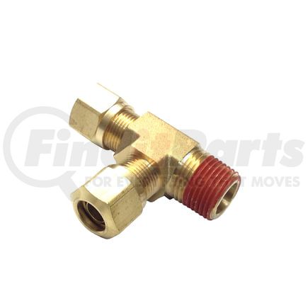 85092 by TECTRAN - Air Brake Air Line Thread Run Tee - Brass, 1/2 in. Tube, 1/2 in. Thread