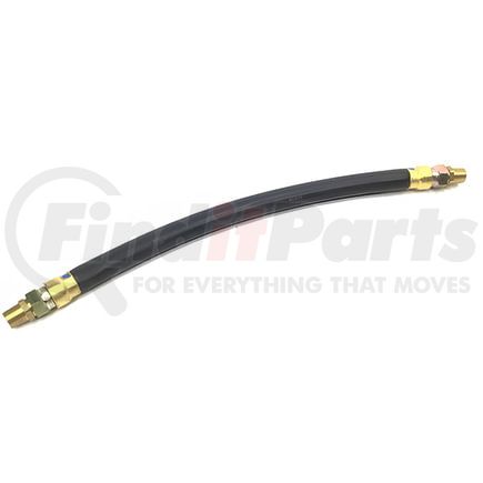 21370 by TECTRAN - 1/2" Air Brake Chamber Hose, 18 in. Long, 3/8" Dual Swivel End Fittings