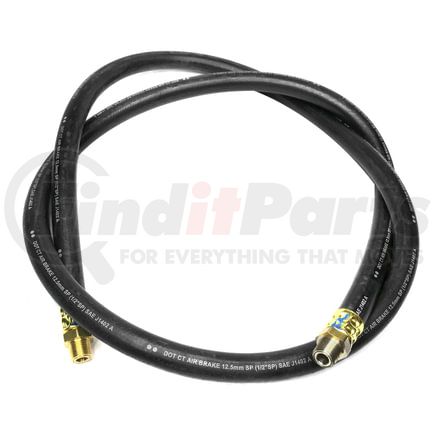 22877 by TECTRAN - 1/2" Air Brake Hose Assembly, 84 in. Long, with 3/8" Dual LIFESwivel End Fittings