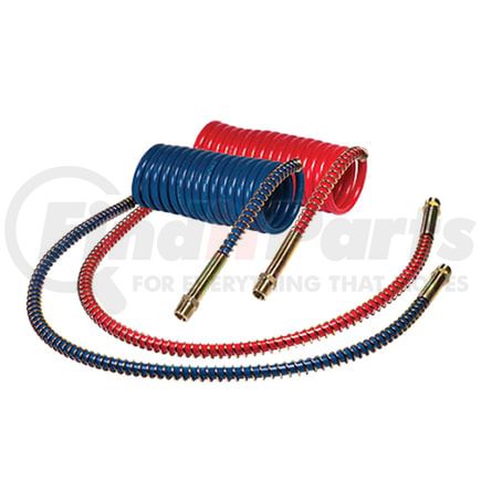 23198 by TECTRAN - 12 ft. V-Line Red and Blue Aircoil with 1/2" LIFESwivel End Fittings, 12 in. Leads