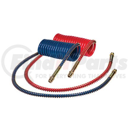 23201 by TECTRAN - 15 ft. V-Line Red and Blue Aircoil with 1/2" LIFESwivel End Fittings, 12 in. Leads