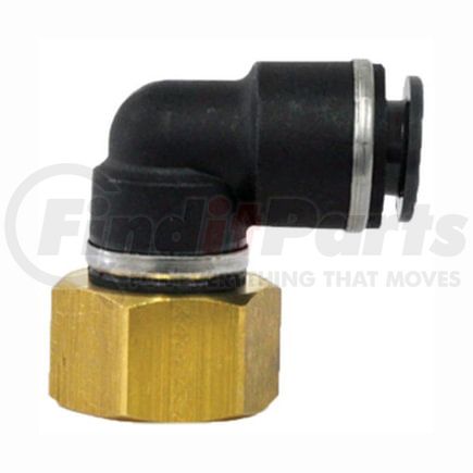 QL1370-4B by TECTRAN - DOT 90-Deg Female Elbow Push-Lock Swivel Composite Fitting, 1/4" Tube Size, 1/4" Pipe Thread