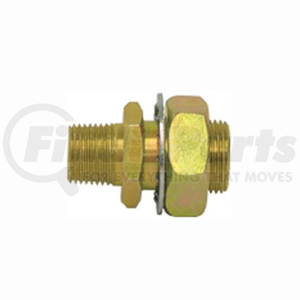 114-84 by TECTRAN - Air Brake Frame Coupling - Brass, 2.25 in. O.A.L, 1/2 in. Male, 1/4 in. Female