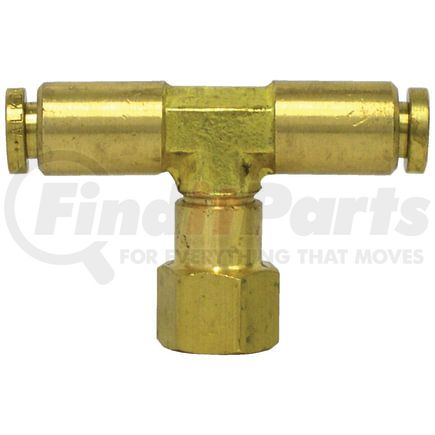 PL1378-4B by TECTRAN - Air Brake Air Line Thread Branch Tee - 1/4 - in. Tube, , Female, Swivel Brass