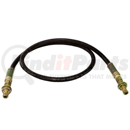 16SL12082 by TECTRAN - 3/8" Nylon Air Brake Slider Hose with Spring Guard, 1/2 in. Hose OD, 120 in. Long