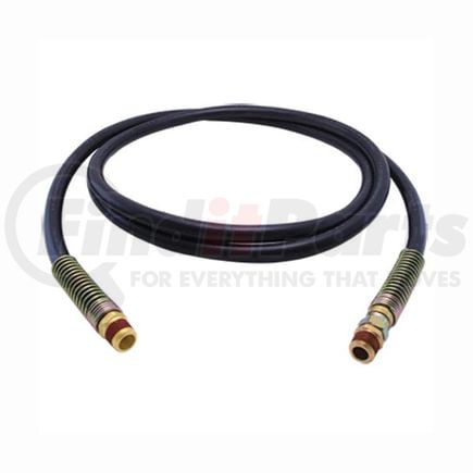 17912 by TECTRAN - 3/8" Black Air Brake Line Hose, 12 ft., with Spring Guards, with Flex Grip Handles