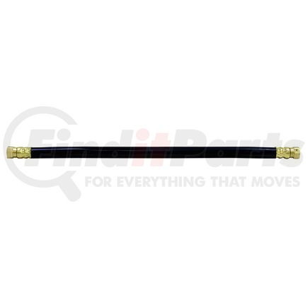 18145SW33 by TECTRAN - 1/2" Air Brake Chamber Hose, 33 in. Long, with 1/2" 45-Deg Flare Dual Swivel Fittings