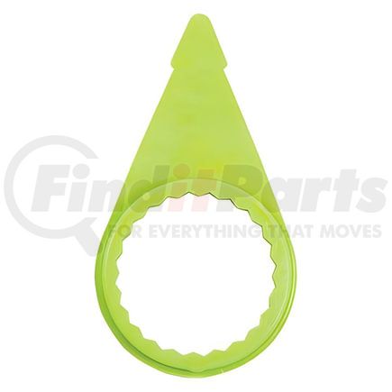 WCH03C by TECTRAN - 1 5/16" Wheel Nut Indicator (Wheel Check), Neon Yellow, B Model Letter, Pack of 100