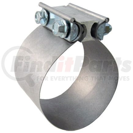 HJS500 by TECTRAN - Exhaust Clamp - 5 in., Stainless Steel, Butt Style, with 2 Bolts and Reaction Blocks