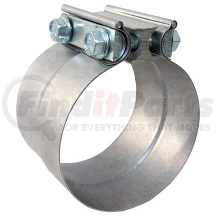 HL250 by TECTRAN - Exhaust Clamp - 2.5 in., Aluminized/Steel, Lap Style, with 2 Bolts and Reaction Blocks