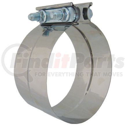 Tectran HLS600 Exhaust Clamp Exhaust Clamp - 6 in., Stainless Steel, Lap Style, with 2 Bolts and Reaction Blocks