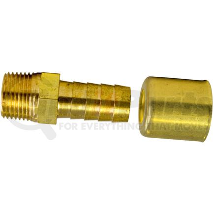 1118 by TECTRAN - Air Brake Air Line Fitting - 1/2 in. I.D Hose, 3/8-18 in. Thread, Male Pipe Rigid Fitting