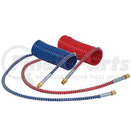 16220-72B by TECTRAN - Industry Grade Blue Aircoil, 20 ft., 72" x 12" Leads, with Brass LIFESwivel Fittings