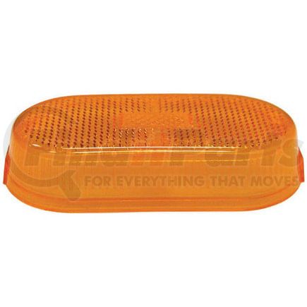 108-15A by PETERSON LIGHTING - Acrylic Replacement Clearance/Marker Light Lens, Amber, with Reflex