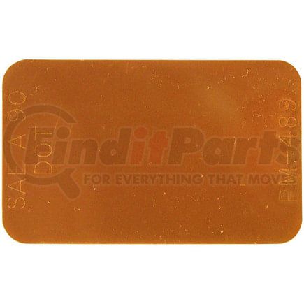 B489A by PETERSON LIGHTING - 2.75" x 1.75" Polymer Spitfire Reflector, Amber, w/ Pressure Sensitive Adhesive, Bulk Pack