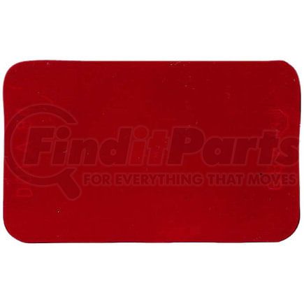 B489R by PETERSON LIGHTING - 2.75" x 1.75" Polymer Spitfire Reflector, Red, w/ Pressure Sensitive Adhesive, Bulk Pack