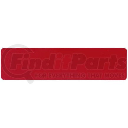 B492R by PETERSON LIGHTING - 4.31" x 0.813" Polymer Spitfire Reflector, Red, w/ Pressure Sensitive Adhesive, Bulk Pack