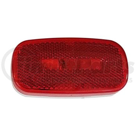 M108WR by PETERSON LIGHTING - 4.07" x 2.04" Oblong Incandescent Clearance/Marker Light, Red Lens, with Reflex, Bulk Pack