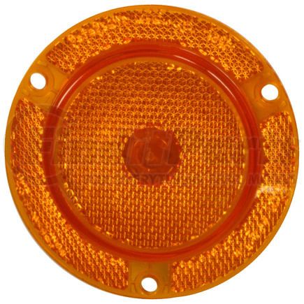 M189FA by PETERSON LIGHTING - 2.5" Round Single Diode LED Clearance/Marker Light, Amber Lens, with Reflex Flange, Bulk Pack