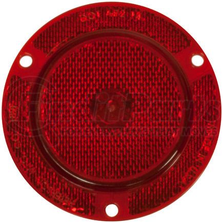 M189FR by PETERSON LIGHTING - 2.5" Round Single Diode LED Clearance/Marker Light, Red Lens, with Reflex Flange, Bulk Pack