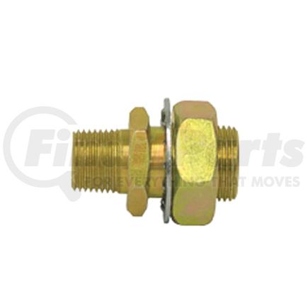 84064 by TECTRAN - Air Brake Frame Coupling - Brass, 2 in. O.A.L, 1/2 in. Male Thread, 1/4 in. Female Thread