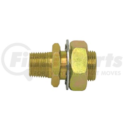 84065 by TECTRAN - Air Brake Frame Coupling - Brass, 2 in. O.A.L, 1/2 in. Male Thread, 1/4 in. Female Thread