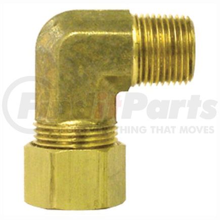 69-6D by TECTRAN - Compression Fitting - Brass, 3/8 - in. Tube, 1/2 - in. Thread, Male Elbow