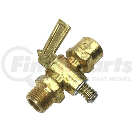 90030 by TECTRAN - Air Brake Air Shut-Off Petcock - Brass, 3/8 in. Thread, Female Pipe to Male Pipe