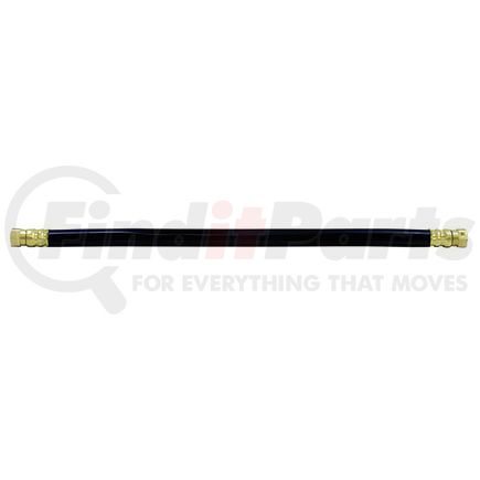 18145SW16 by TECTRAN - 1/2" Air Brake Chamber Hose, 16 in. Long, with 1/2" 45-Deg Flare Dual Swivel Fittings