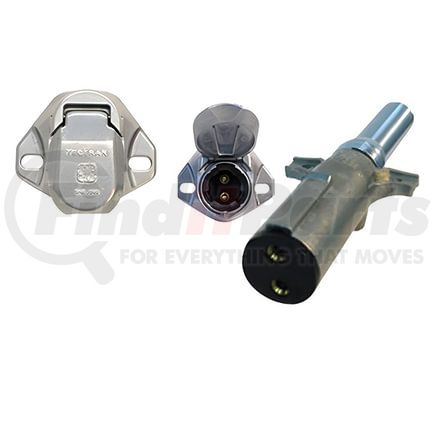 38564 by TECTRAN - Trailer Wiring Plug - Dual Pole, Vertical, Screw Termination