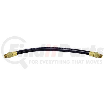 18ASW18 by TECTRAN - 1/2" Articflex Air Brake Hose Assembly, 18 in. Long, with 3/8" Dual Swivel Ends