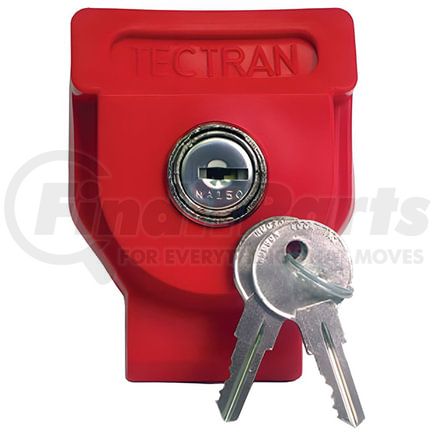 16039 by TECTRAN - Gladhand Lock - Red, Glass Filled Nylon, with Two Keys