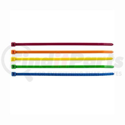 933-3-07 by TECTRAN - Cable Tie - 7.4 in. Length x 0.190 in. Width, Yellow, Nylon 6.6