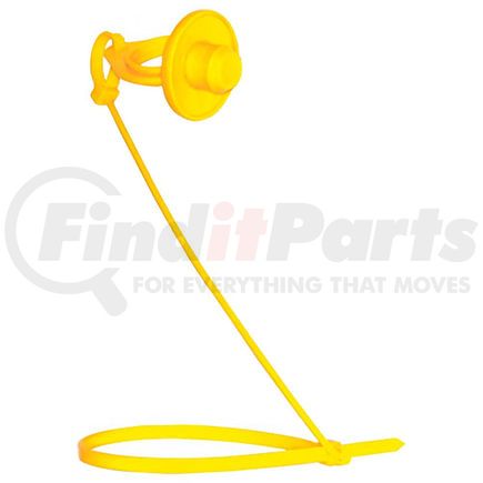 16055 by TECTRAN - Gladhand Pacifier - Yellow, Easily Attached, Prevents Dirt and Contaminants