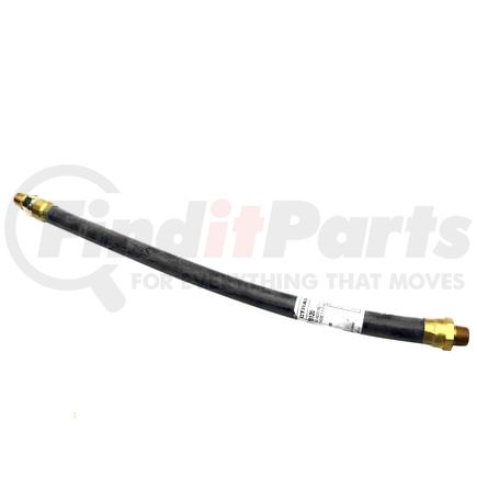 21079 by TECTRAN - 36" Single Swivel End Air Brake Hose Assembly, 3/8" Hose ID, 3/8" End Fittings