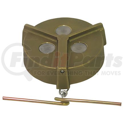 54067 by TECTRAN - Fuel Tank Cap - Brass, 2 in. dia., Non-Locking, Vented, Female Thread