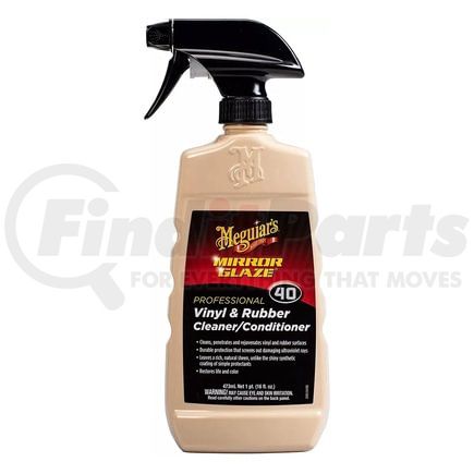 M4016 by MEGUIAR'S - Mirror Glaze® Professional Vinyl & Rubber Cleaner & Conditioner - 16 Oz.