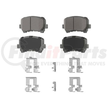 QC1281 by WAGNER - Wagner Brake ThermoQuiet QC1281 Ceramic Disc Brake Pad Set