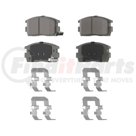 QC1275 by WAGNER - Wagner Brake ThermoQuiet QC1275 Ceramic Disc Brake Pad Set