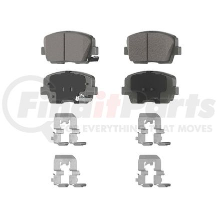 QC1284 by WAGNER - Wagner Brake ThermoQuiet QC1284 Ceramic Disc Brake Pad Set