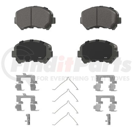 QC1338 by WAGNER - Wagner Brake ThermoQuiet QC1338 Ceramic Disc Brake Pad Set