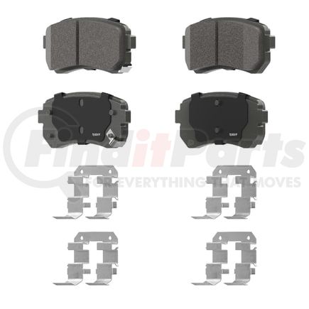 QC1398 by WAGNER - Wagner Brake ThermoQuiet QC1398 Ceramic Disc Brake Pad Set