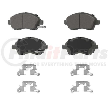 QC1592 by WAGNER - Wagner Brake ThermoQuiet QC1592 Ceramic Disc Brake Pad Set