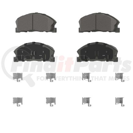 QC1611 by WAGNER - Wagner Brake ThermoQuiet QC1611 Ceramic Disc Brake Pad Set