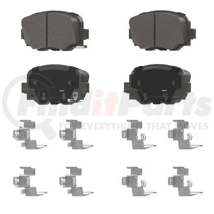 QC1809 by WAGNER - Wagner Brake ThermoQuiet QC1809 Ceramic Disc Brake Pad Set