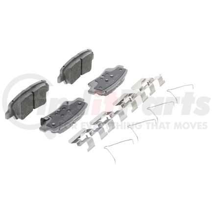 QC1813 by WAGNER - Wagner Brake ThermoQuiet QC1813 Ceramic Disc Brake Pad Set