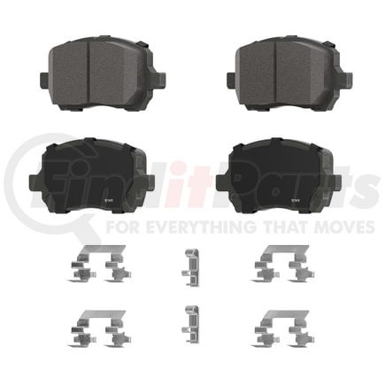 QC956 by WAGNER - Wagner Brake ThermoQuiet QC956 Ceramic Disc Brake Pad Set