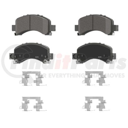 QC974A by WAGNER - Wagner Brake ThermoQuiet QC974A Ceramic Disc Brake Pad Set